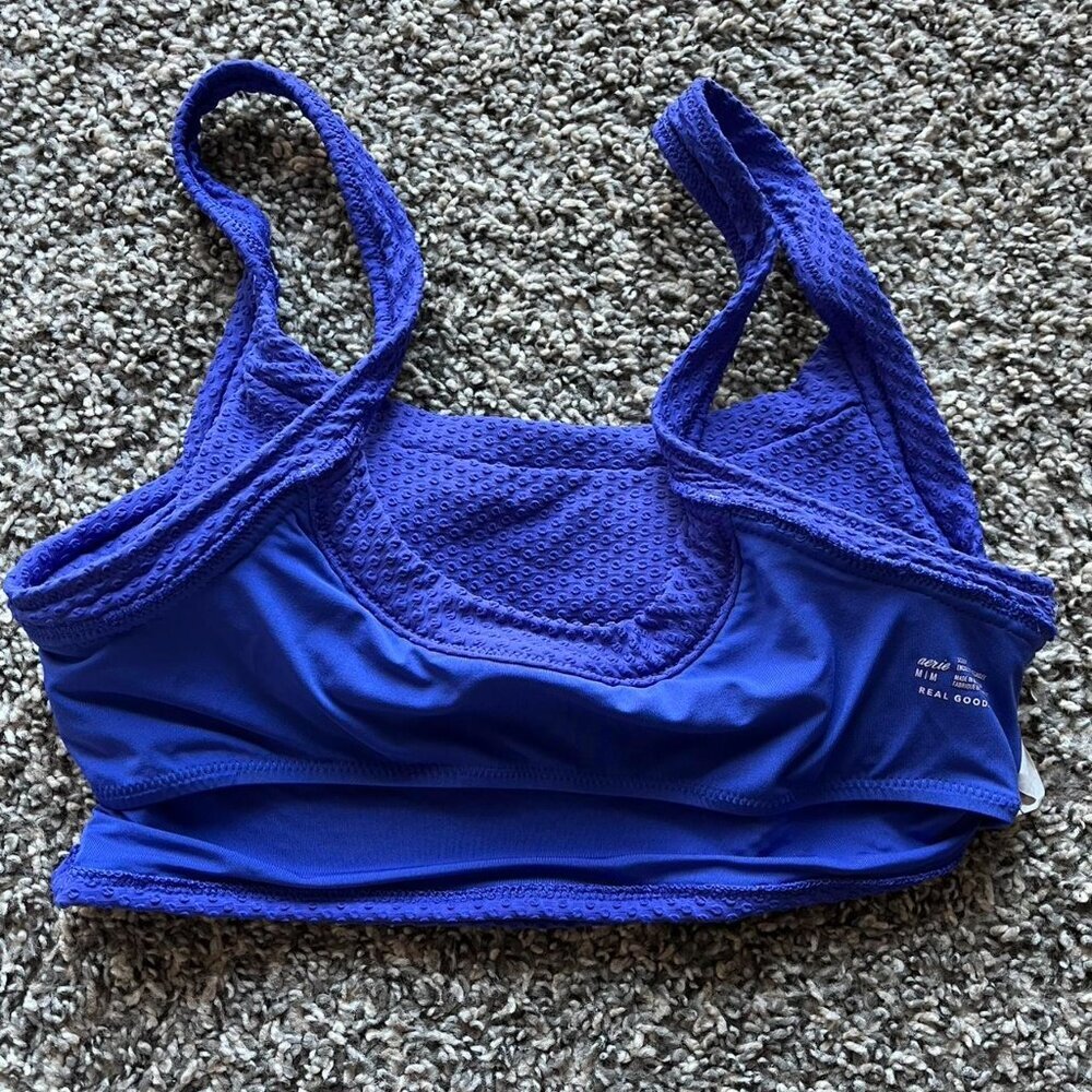Blue Aerie Sports Bra Activewear, Size Medium, Activewear, Comfy Bra - Picture 4 of 6